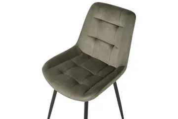 Set med 2 matstolar Melrose - Grön, Svart - Möbler - Stolar & fåtöljer - Matstol & köksstol