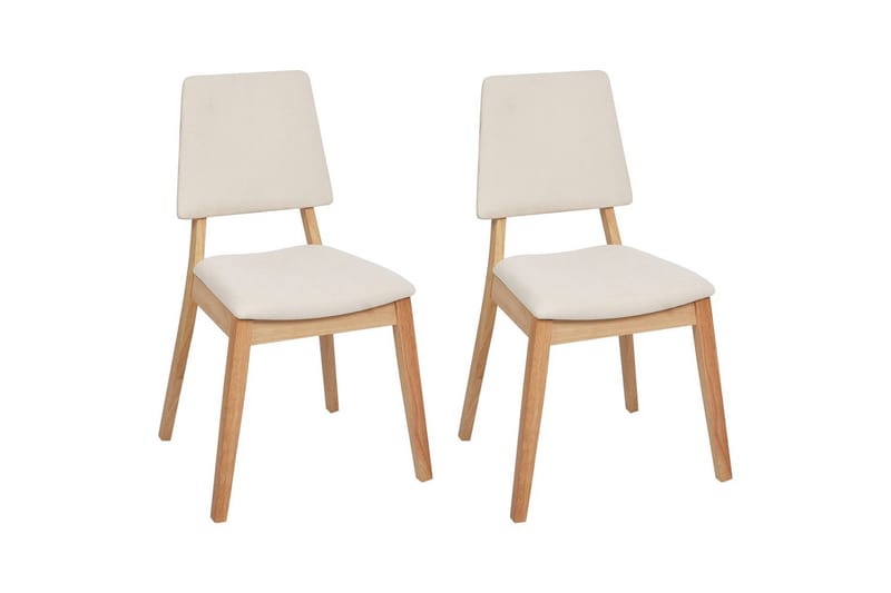 Set med 2 matstolar Merrill - Ljus trä, beige - Möbler - Stolar & fåtöljer - Matstol & köksstol