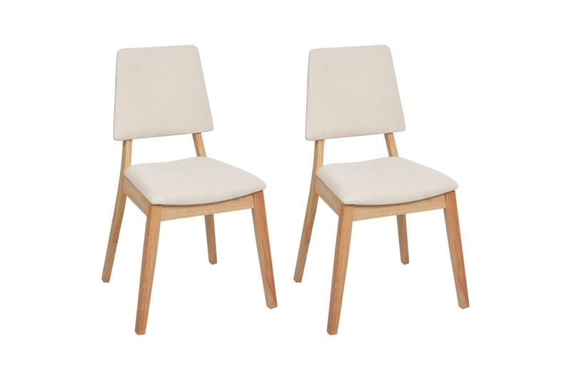 Set med 2 matstolar Merrill - Ljus trä, beige - Möbler - Stolar & fåtöljer - Matstol & köksstol
