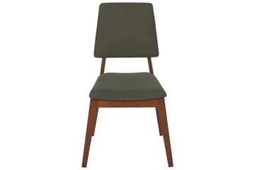 Set med 2 matstolar Merrill - Mörkt trä, grönt - Möbler - Stolar & fåtöljer - Matstol & köksstol