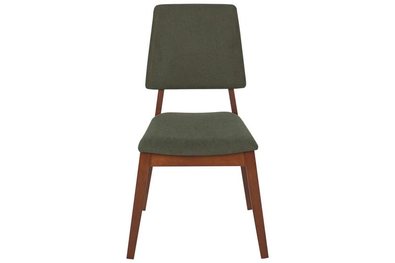 Set med 2 matstolar Merrill - Mörkt trä, grönt - Möbler - Stolar & fåtöljer - Matstol & köksstol