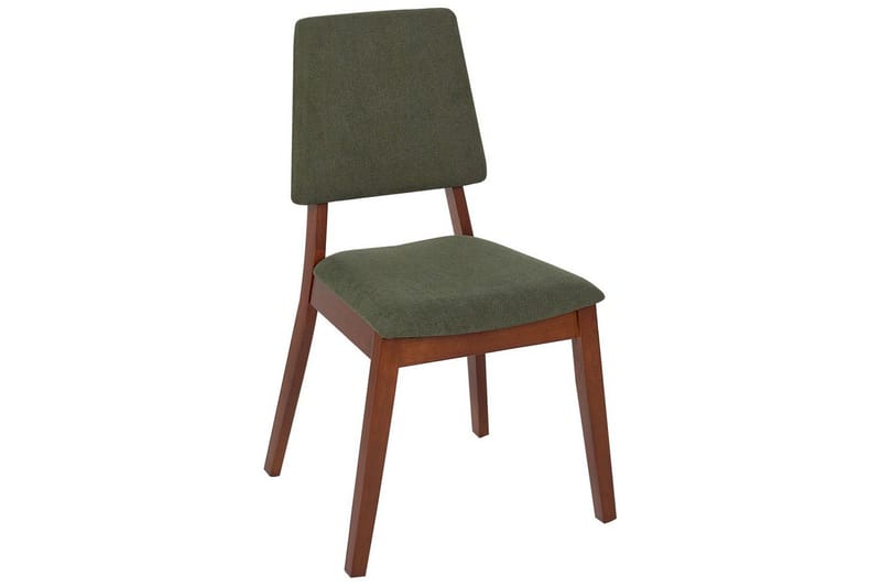 Set med 2 matstolar Merrill - Mörkt trä, grönt - Möbler - Stolar & fåtöljer - Matstol & köksstol