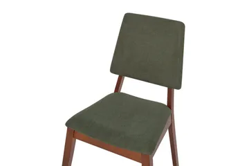 Set med 2 matstolar Merrill - Mörkt trä, grönt - Möbler - Stolar & fåtöljer - Matstol & köksstol