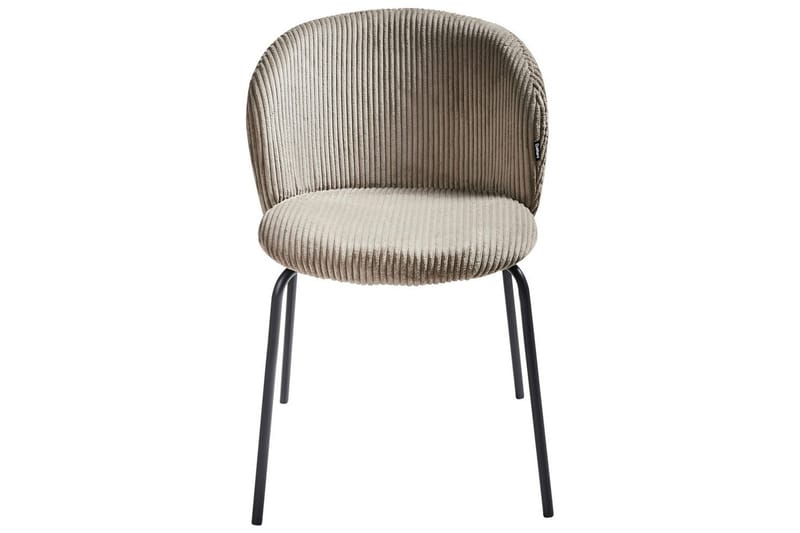 Set med 2 matstolar Miles - Beige, svart - Möbler - Stolar & fåtöljer - Matstol & köksstol