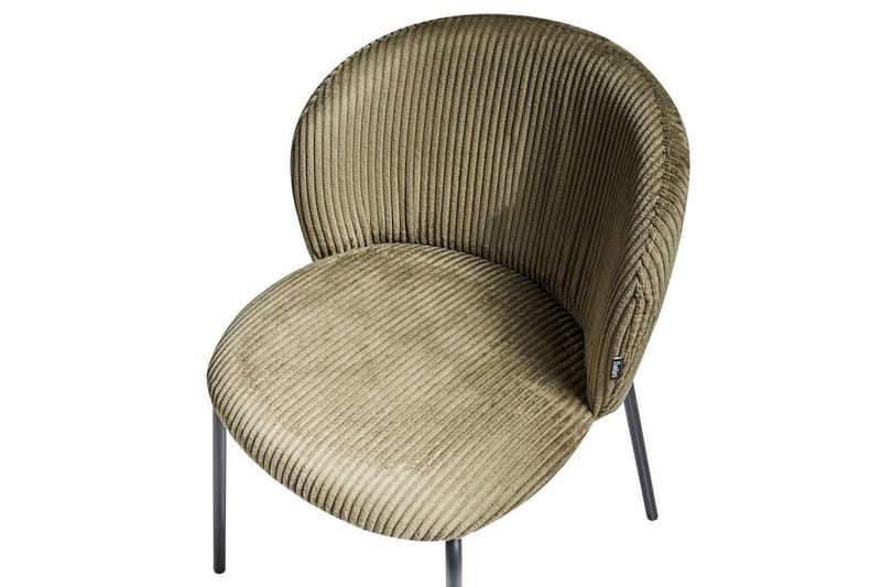 Set med 2 matstolar Miles - Grön, Svart - Möbler - Stolar & fåtöljer - Matstol & köksstol