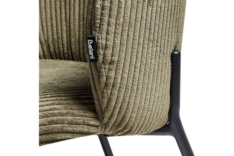 Set med 2 matstolar Miles - Grön, Svart - Möbler - Stolar & fåtöljer - Matstol & köksstol