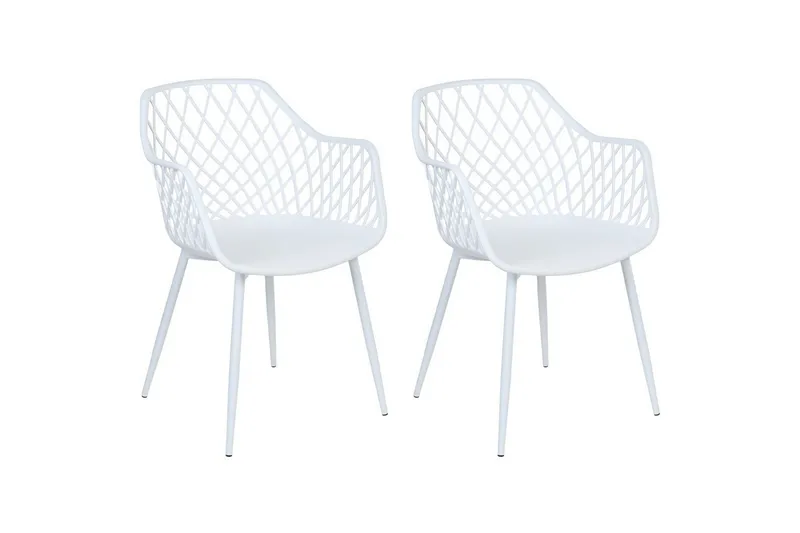 Set med 2 matstolar Nashua ll, Vit