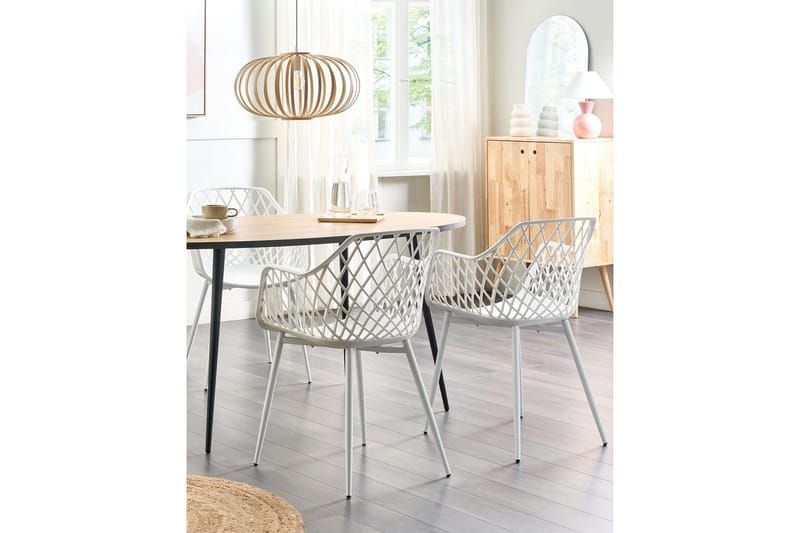 Set med 2 matstolar Nashua ll - Vit - Möbler - Stolar & fåtöljer - Matstol & köksstol