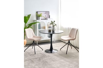 Set med 2 matstolar Navasota - Beige - Möbler - Stolar & fåtöljer - Matstol & köksstol