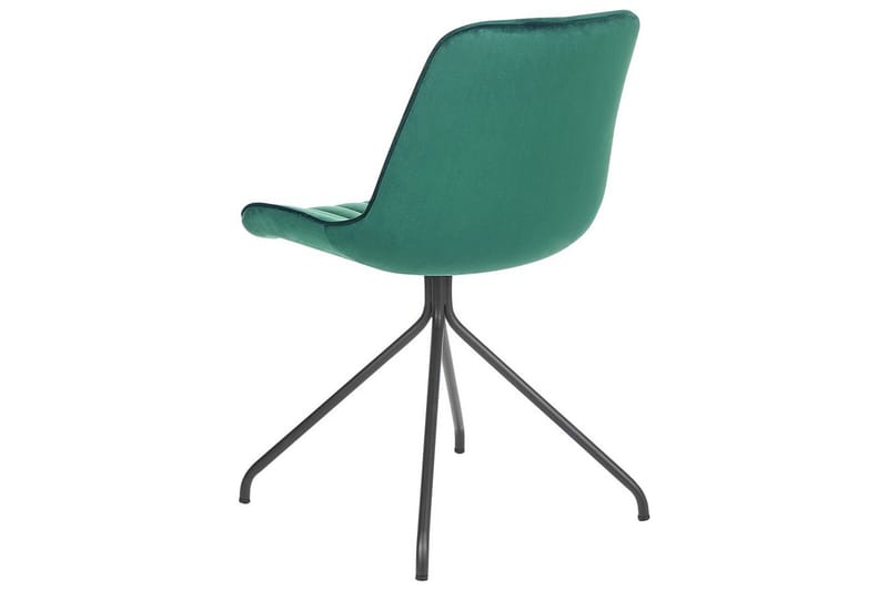 Set med 2 matstolar Navasota - Grön, Svart - Möbler - Stolar & fåtöljer - Matstol & köksstol