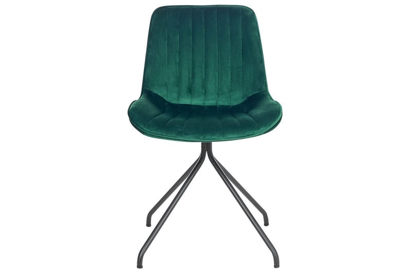 Set med 2 matstolar Navasota - Grön, Svart - Möbler - Stolar & fåtöljer - Matstol & köksstol