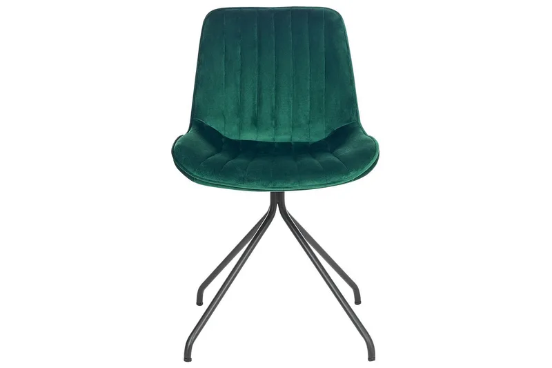 Set med 2 matstolar Navasota - Grön, Svart - Möbler - Stolar & fåtöljer - Matstol & köksstol