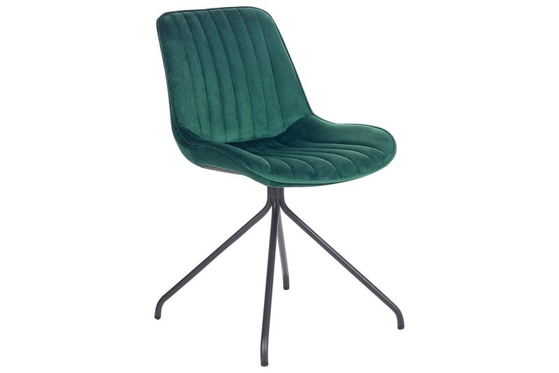 Set med 2 matstolar Navasota - Grön, Svart - Möbler - Stolar & fåtöljer - Matstol & köksstol