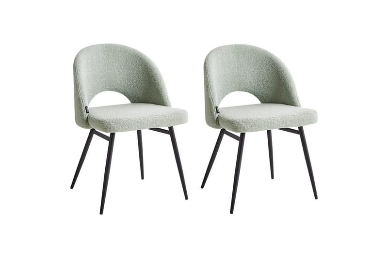 Set med 2 matstolar Onaga - Ljusgrön, Svart - Möbler - Stolar & fåtöljer - Matstol & köksstol