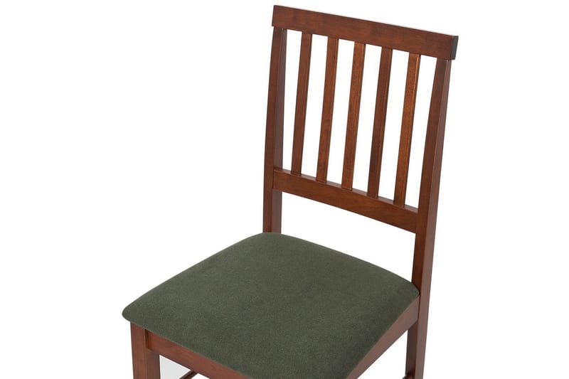 Set med 2 matstolar Orono - Mörkt trä, grönt - Möbler - Stolar & fåtöljer - Matstol & köksstol