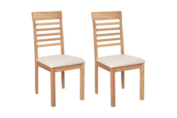 Set med 2 matstolar Ortley - Ljus trä, beige - Möbler - Stolar & fåtöljer - Matstol & köksstol