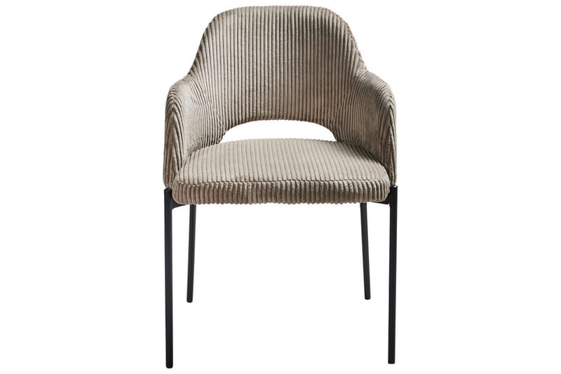 Set med 2 matstolar Raton - Beige, svart - Möbler - Stolar & fåtöljer - Matstol & köksstol