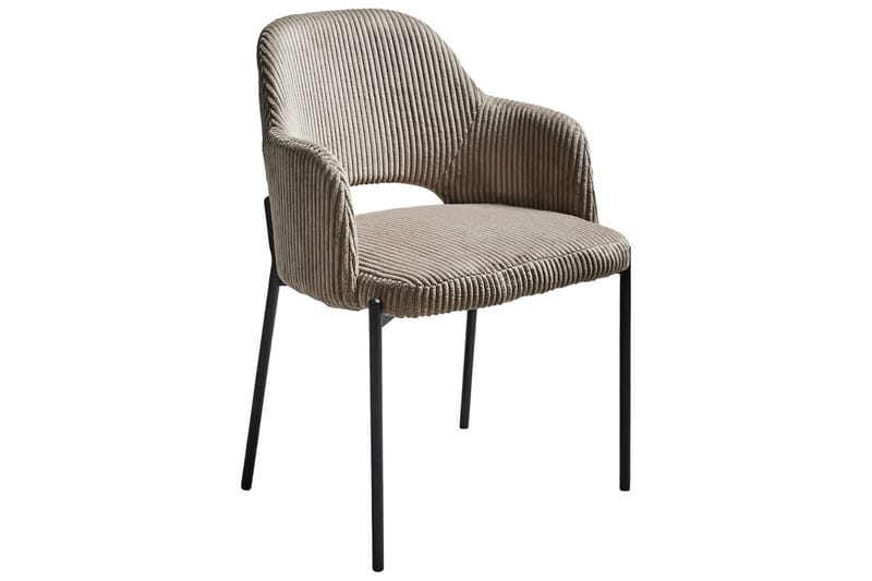 Set med 2 matstolar Raton - Beige, svart - Möbler - Stolar & fåtöljer - Matstol & köksstol