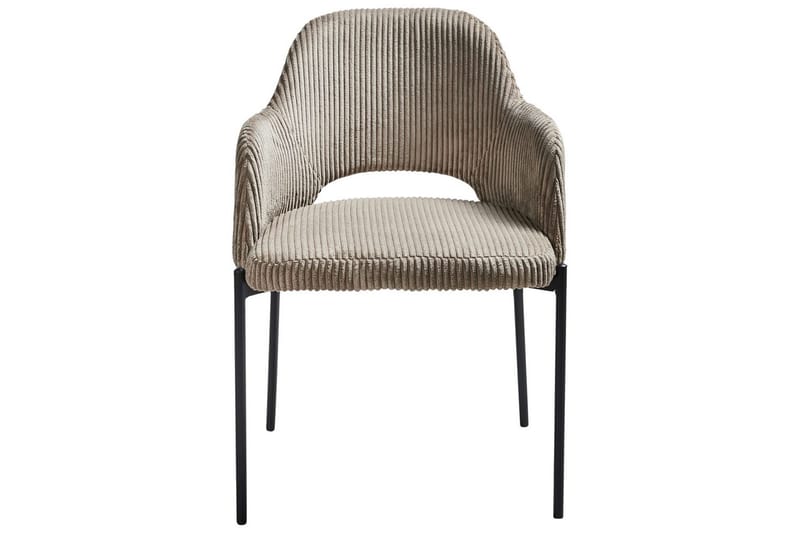 Set med 2 matstolar Raton - Beige, svart - Möbler - Stolar & fåtöljer - Matstol & köksstol