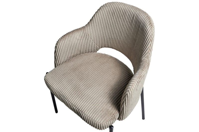 Set med 2 matstolar Raton - Beige, svart - Möbler - Stolar & fåtöljer - Matstol & köksstol