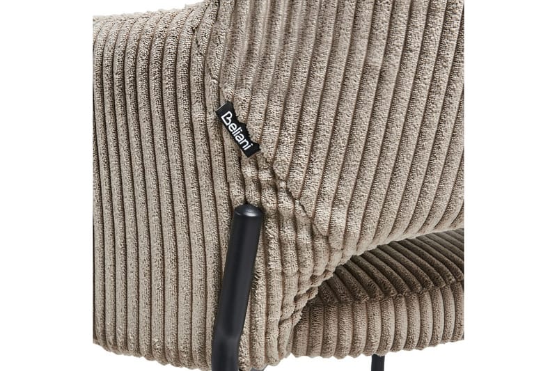 Set med 2 matstolar Raton - Beige, svart - Möbler - Stolar & fåtöljer - Matstol & köksstol