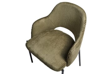 Set med 2 matstolar Raton - Grön, Svart - Möbler - Stolar & fåtöljer - Matstol & köksstol