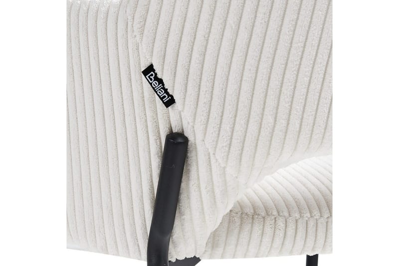 Set med 2 matstolar Raton - Vit, Svart - Möbler - Stolar & fåtöljer - Matstol & köksstol