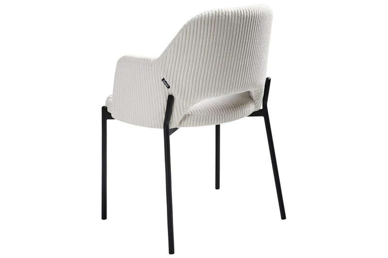 Set med 2 matstolar Raton - Vit, Svart - Möbler - Stolar & fåtöljer - Matstol & köksstol