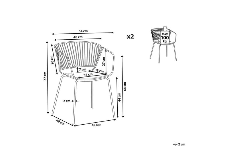 Set med 2 matstolar Rigby - Möbler - Stolar & fåtöljer - Matstol & köksstol