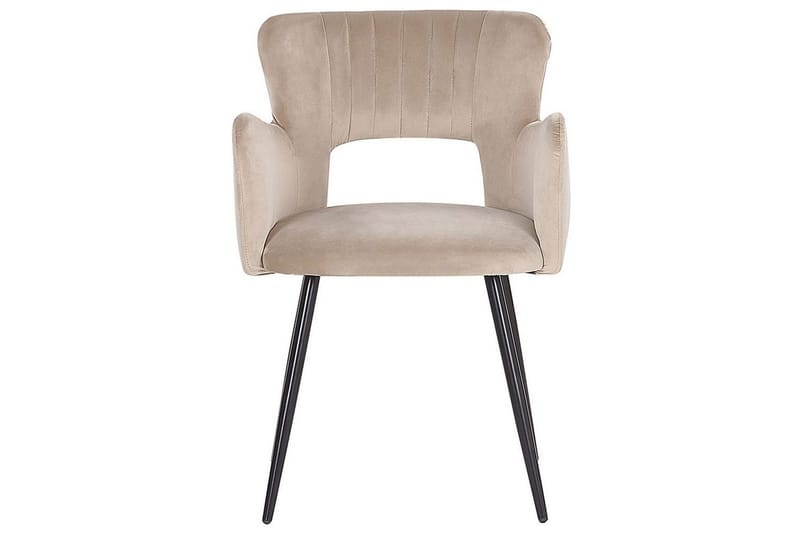 Set med 2 matstolar Sanilac - Beige, svart, Taupe - Möbler - Stolar & fåtöljer - Matstol & köksstol