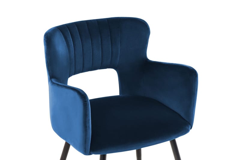 Set med 2 matstolar Sanilac - Blå - Möbler - Stolar & fåtöljer - Matstol & köksstol