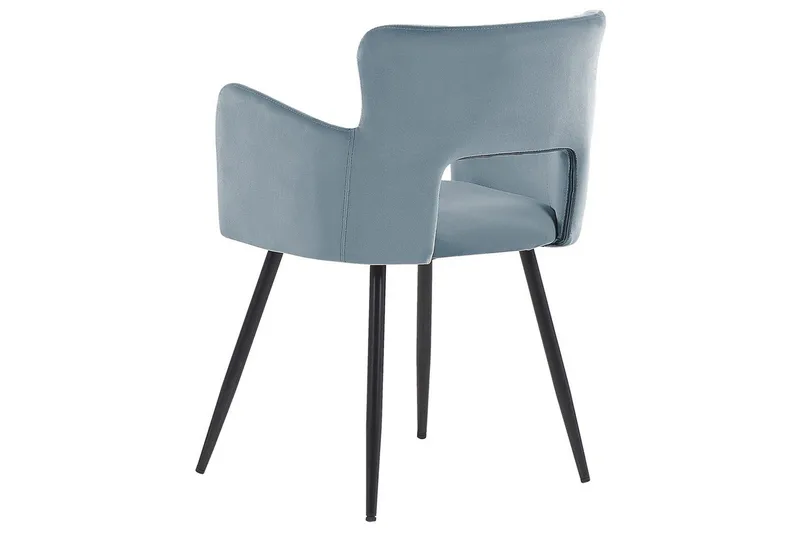 Set med 2 matstolar Sanilac - Ljusblå, Svart - Möbler - Stolar & fåtöljer - Matstol & köksstol