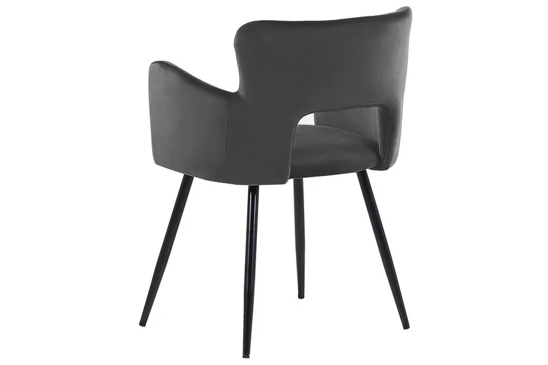 Set med 2 matstolar Sanilac - Mörkgrå, svart - Möbler - Stolar & fåtöljer - Matstol & köksstol