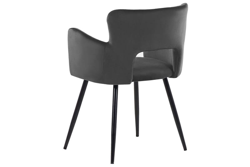 Set med 2 matstolar Sanilac - Mörkgrå, svart - Möbler - Stolar & fåtöljer - Matstol & köksstol