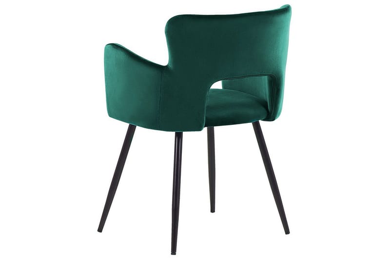 Set med 2 matstolar Sanilac - Smaragdgrön, Svart - Möbler - Stolar & fåtöljer - Matstol & köksstol