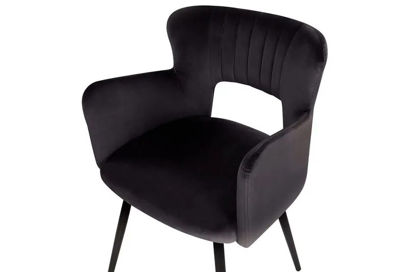 Set med 2 matstolar Sanilac - Svart - Möbler - Stolar & fåtöljer - Matstol & köksstol