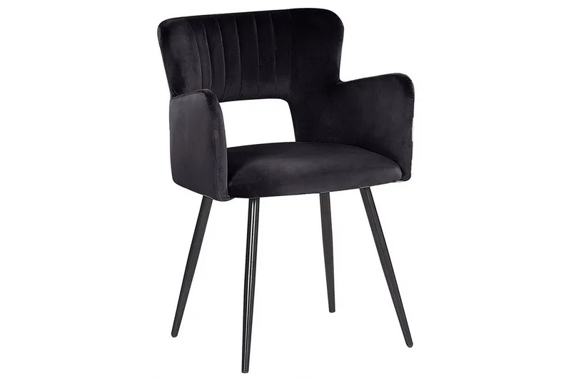 Set med 2 matstolar Sanilac - Svart - Möbler - Stolar & fåtöljer - Matstol & köksstol