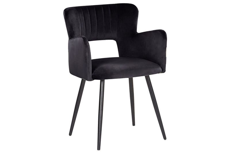 Set med 2 matstolar Sanilac - Svart - Möbler - Stolar & fåtöljer - Matstol & köksstol