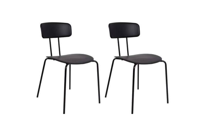 Set med 2 matstolar Sibley - Svart - Möbler - Stolar & fåtöljer - Matstol & köksstol
