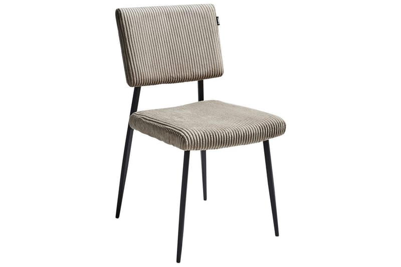 Set med 2 matstolar Sturgis - Beige, svart - Möbler - Stolar & fåtöljer - Matstol & köksstol