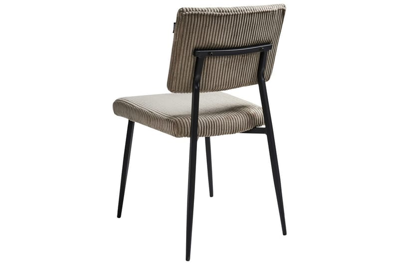 Set med 2 matstolar Sturgis - Beige, svart - Möbler - Stolar & fåtöljer - Matstol & köksstol