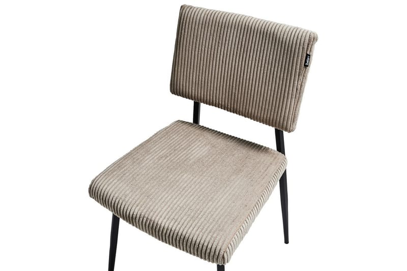 Set med 2 matstolar Sturgis - Beige, svart - Möbler - Stolar & fåtöljer - Matstol & köksstol