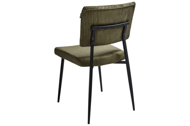 Set med 2 matstolar Sturgis - Grön, Svart - Möbler - Stolar & fåtöljer - Matstol & köksstol