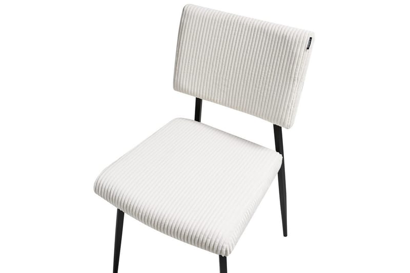 Set med 2 matstolar Sturgis - Vit, Svart - Möbler - Stolar & fåtöljer - Matstol & köksstol
