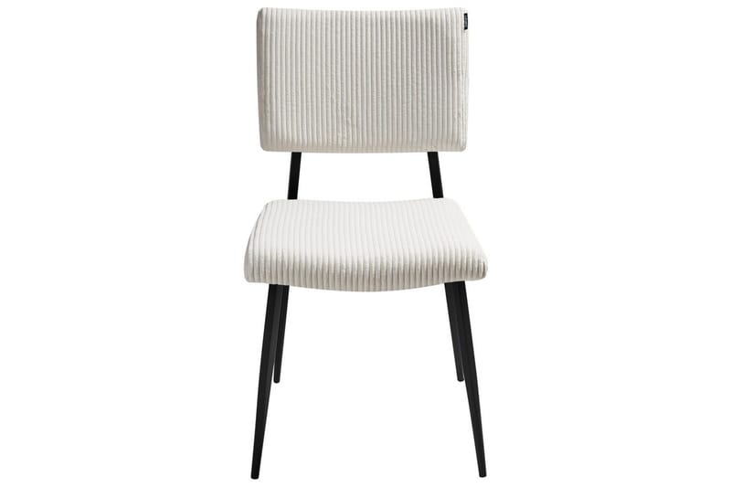 Set med 2 matstolar Sturgis - Vit, Svart - Möbler - Stolar & fåtöljer - Matstol & köksstol
