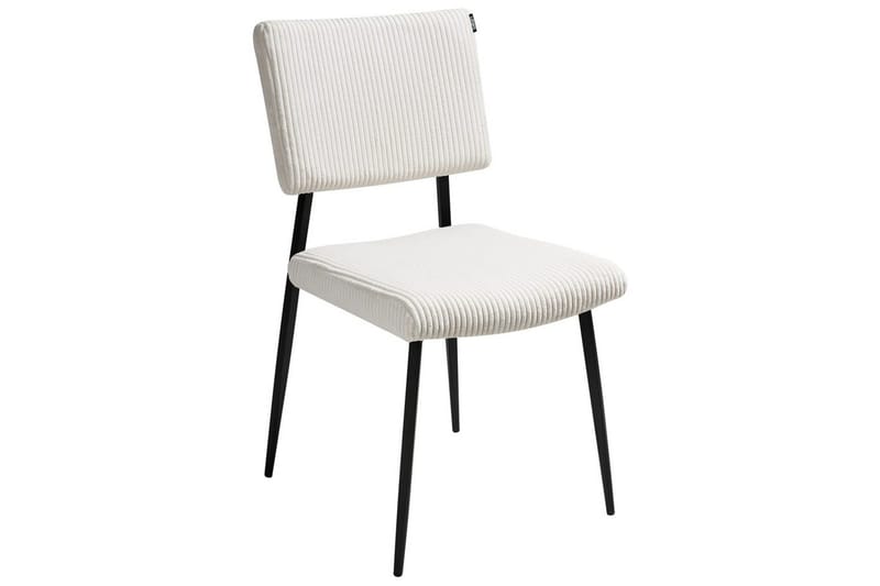 Set med 2 matstolar Sturgis - Vit, Svart - Möbler - Stolar & fåtöljer - Matstol & köksstol