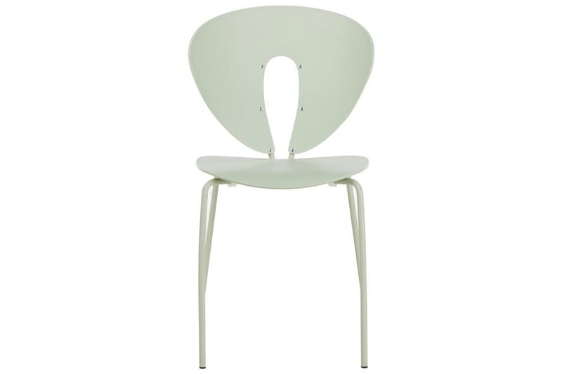 Set med 2 matstolar Tracy - Grön, Silver - Möbler - Stolar & fåtöljer - Matstol & köksstol