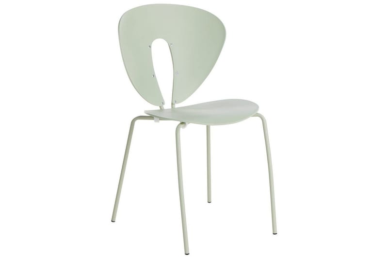 Set med 2 matstolar Tracy - Grön, Silver - Möbler - Stolar & fåtöljer - Matstol & köksstol