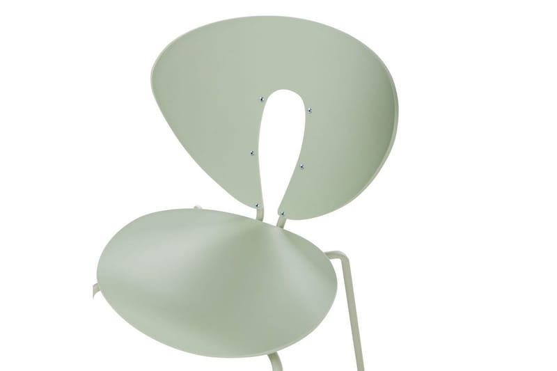 Set med 2 matstolar Tracy - Grön, Silver - Möbler - Stolar & fåtöljer - Matstol & köksstol