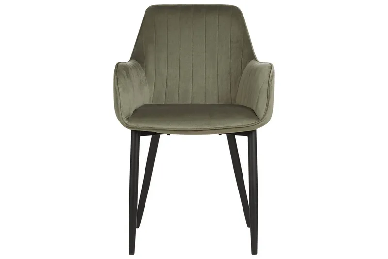 Set med 2 matstolar Wellston - Grön, Svart - Möbler - Stolar & fåtöljer - Matstol & köksstol